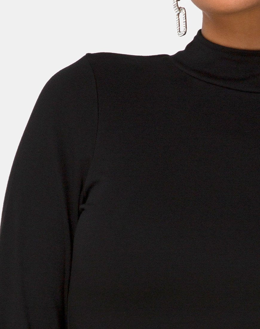 Image de Sellio Robe en Lycra lourd Noir