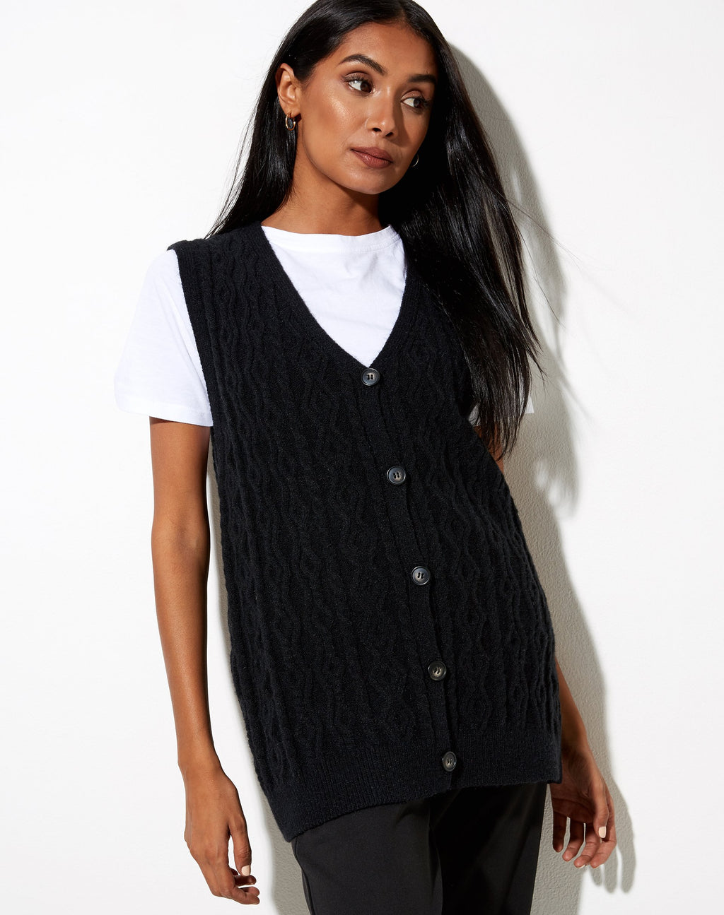 Caraco Selvi en tricot noir