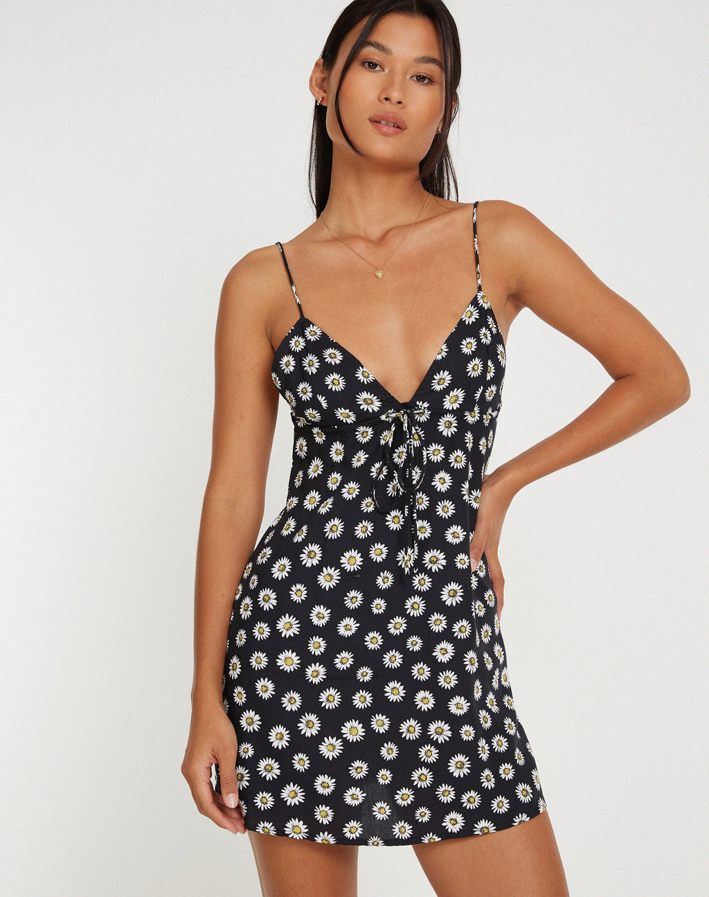 Mini robe Senora en Grunge Daisy Noir