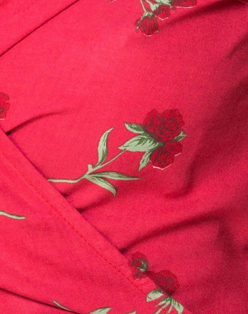 Image de Sepra Wrap Top in Rouge Rose Pink