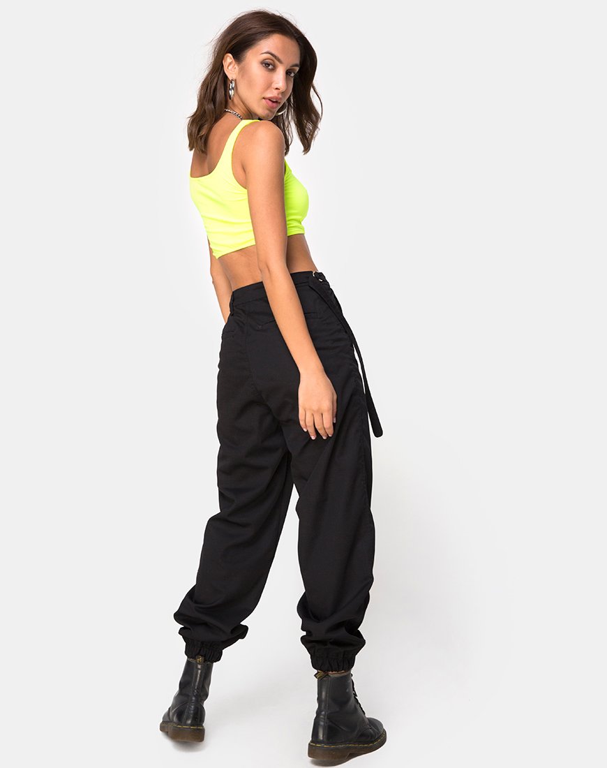 Image de Shani Crop Top in Neon Yellow