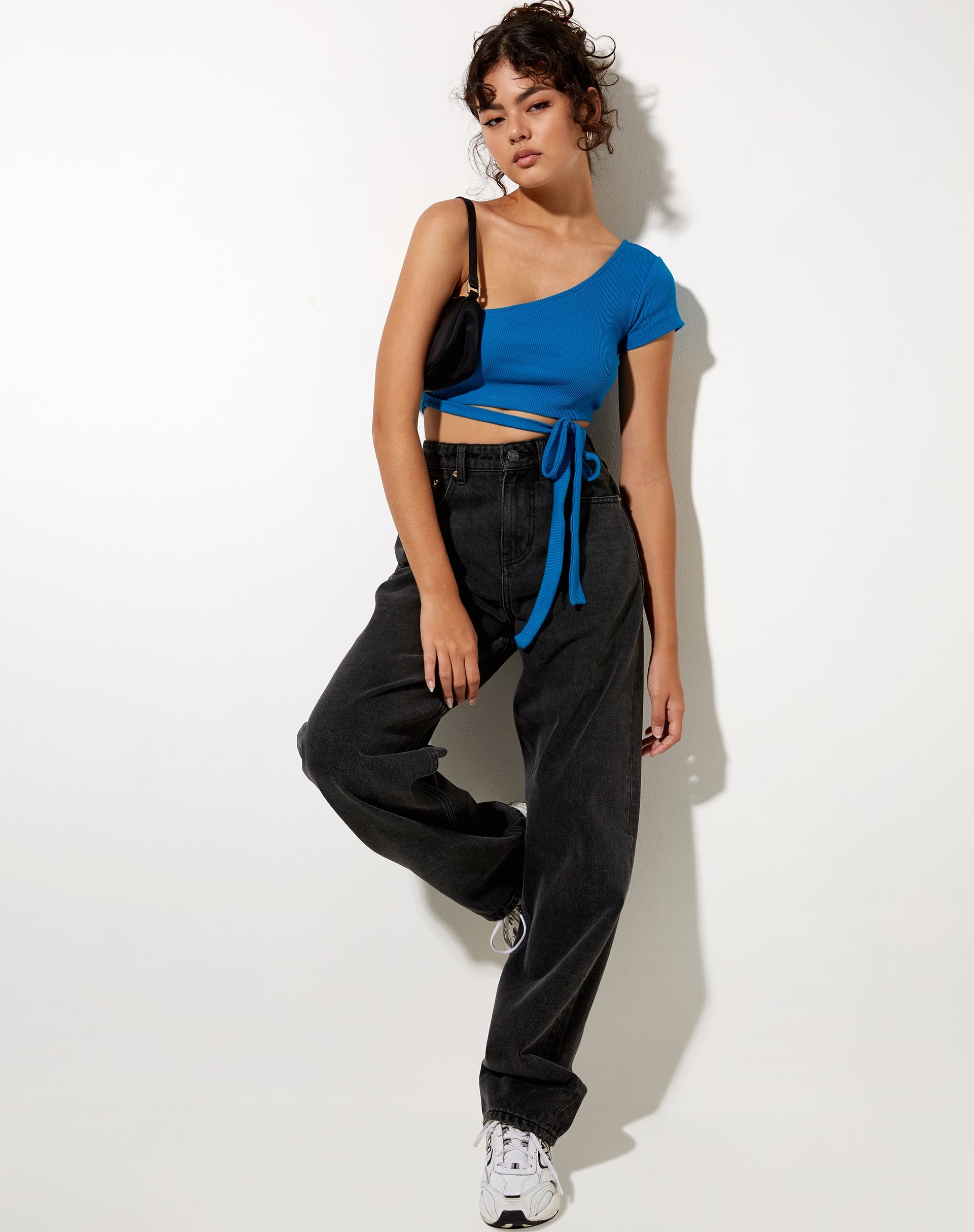 Image de Shanon Crop Top in Rib Aqua