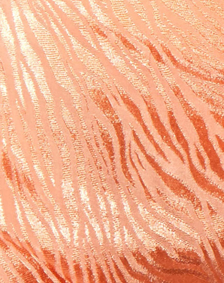 Image de Raemzi Top en satin Zebra Cantaloupe