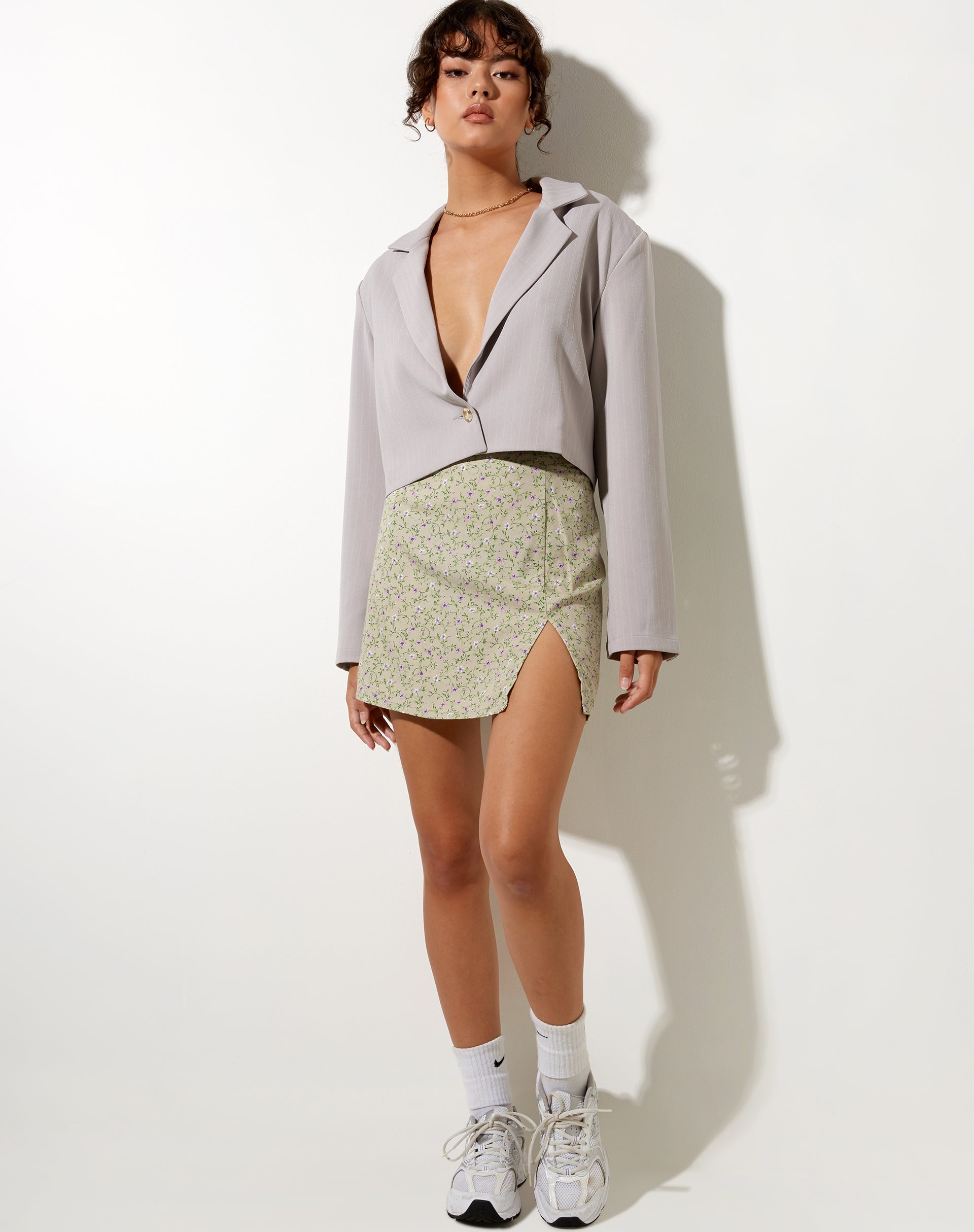 Image de la mini-jupe Sheny en violet parme