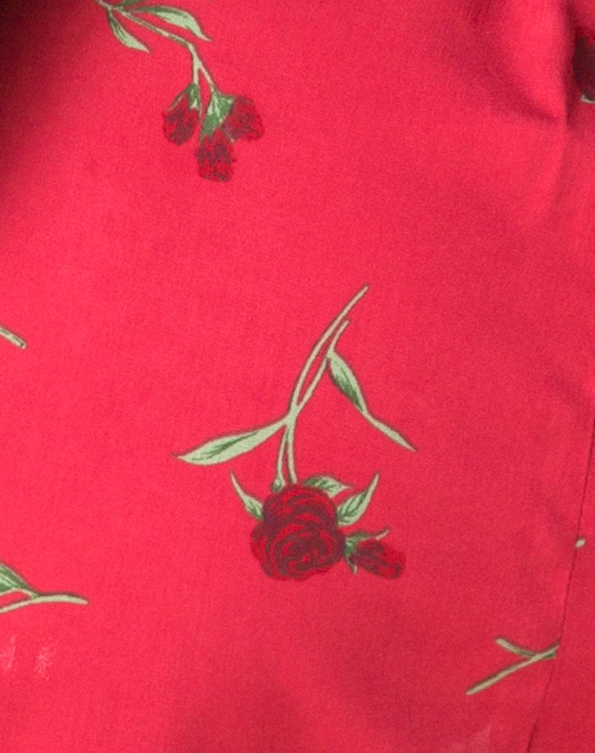 Image de la mini-jupe Sheny en rouge rose