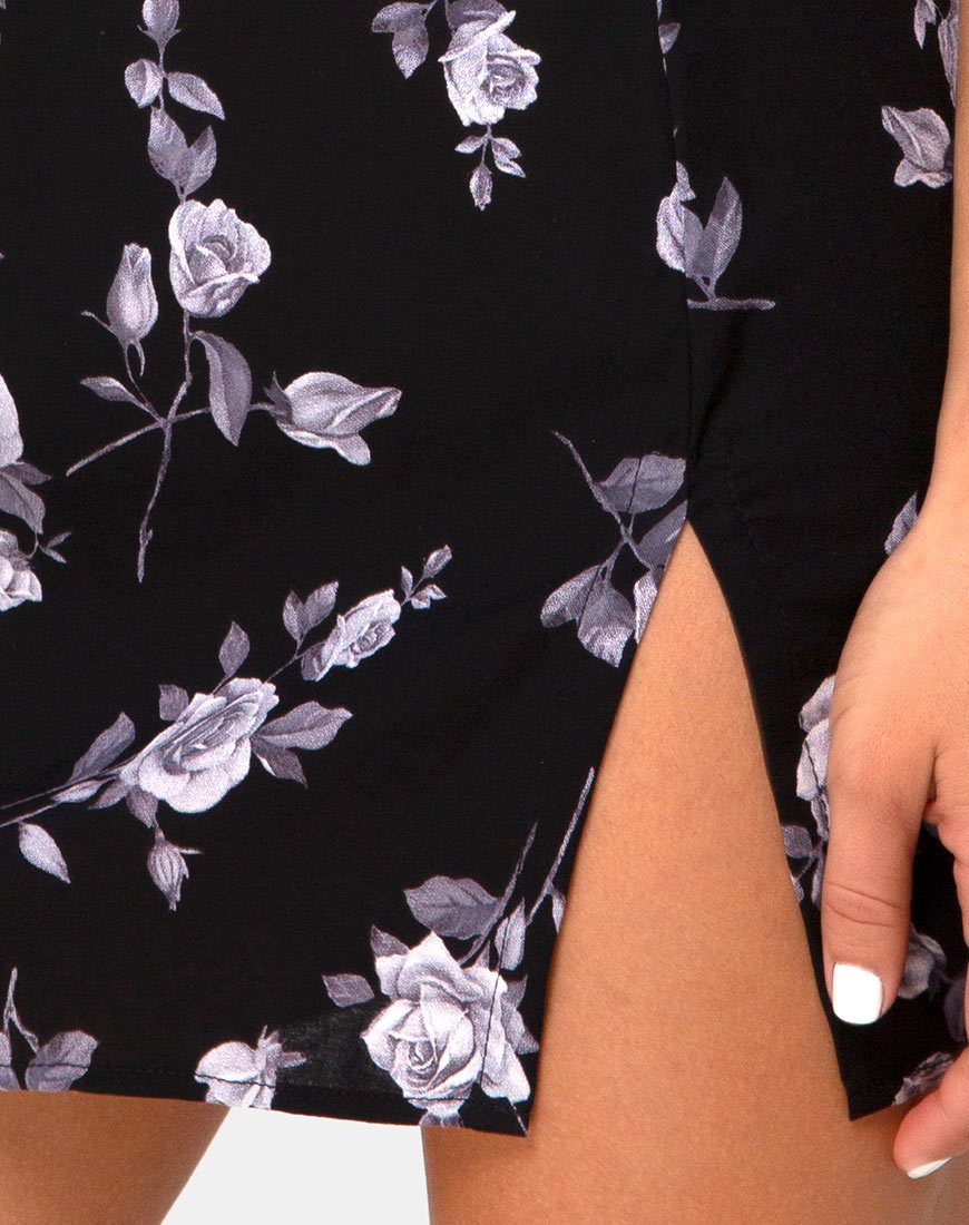 Image de la mini-jupe Sheny en blanc rose noir