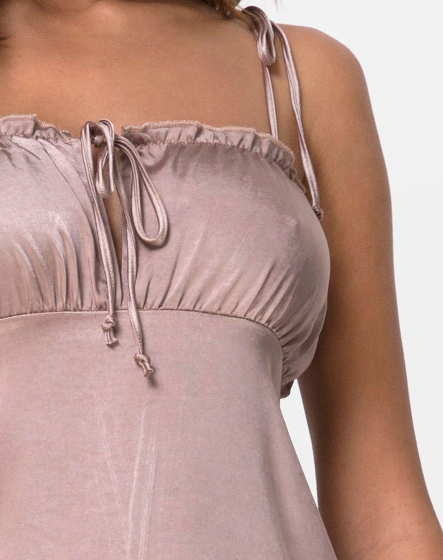 Image de la robe Shilia en satin de vison