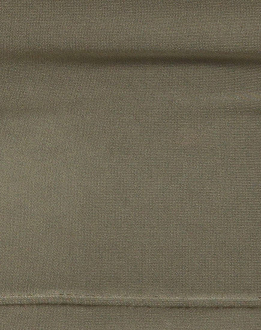 Image de Shim Cutout Crop Top in Khaki