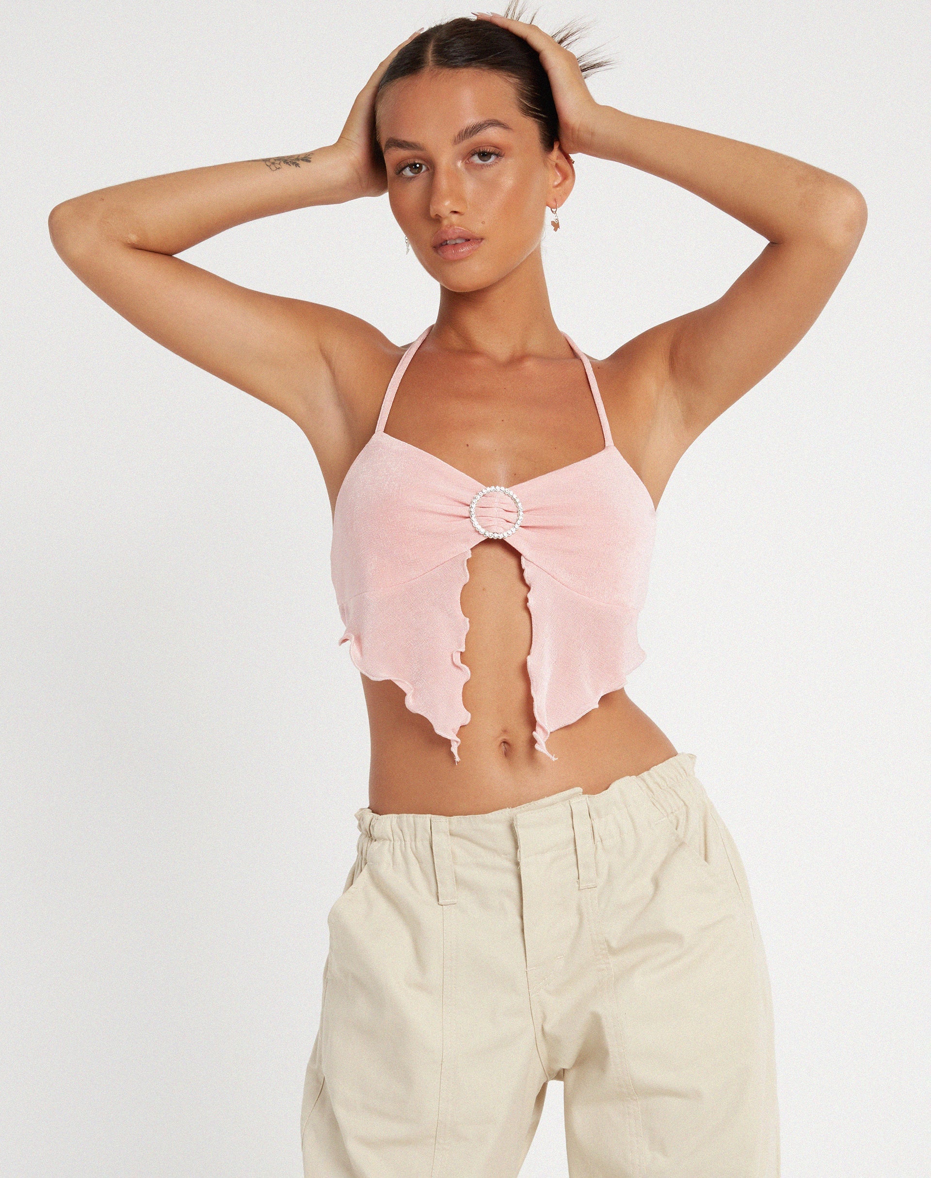 Image de Shima Top in Crepe Baby Pink