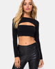 Image de Shimla Cutout Crop Top in Black