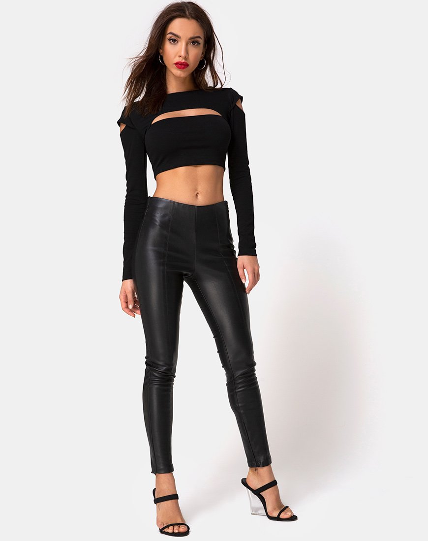 Image de Shink Crop Top in Black