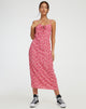 Image de Shiori Midi Dress in Ditsy Floral PinkShiori Midi Dress in Ditsy Floral Pink