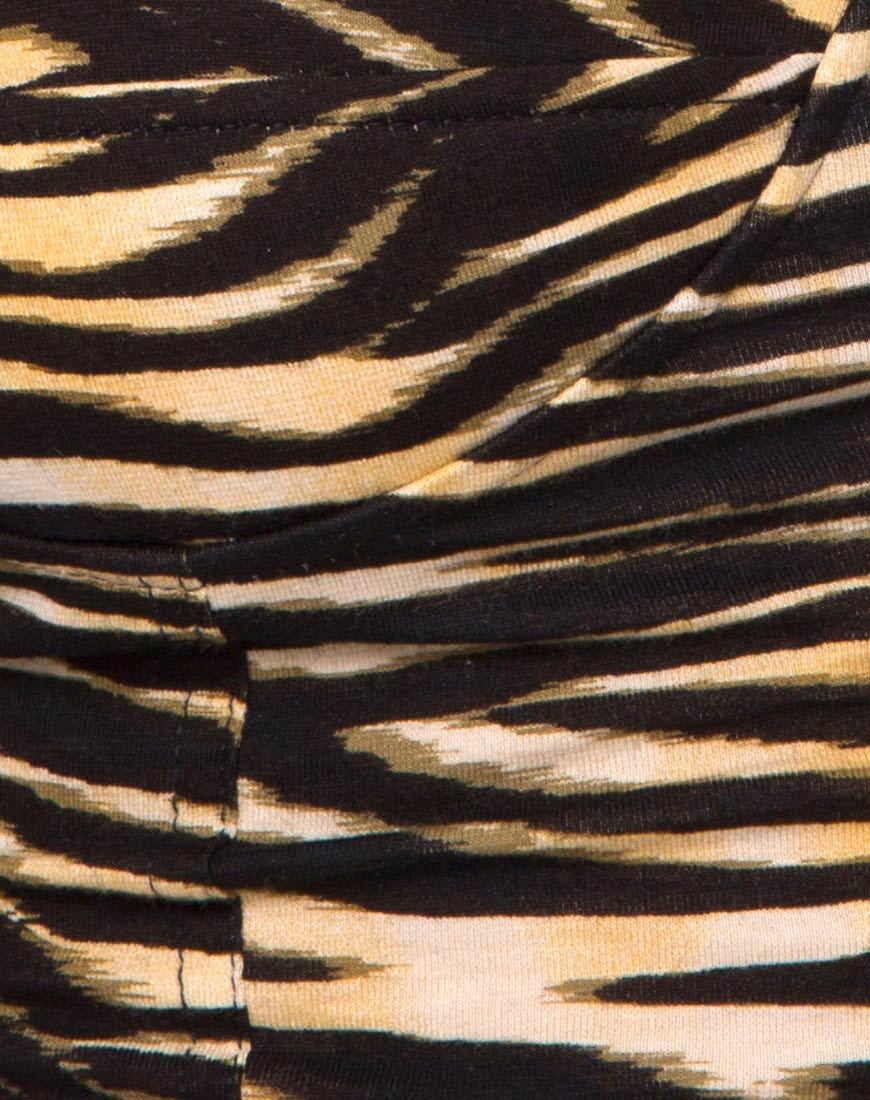 Image de Shistra Cropped Top in Zips Zebra Brown