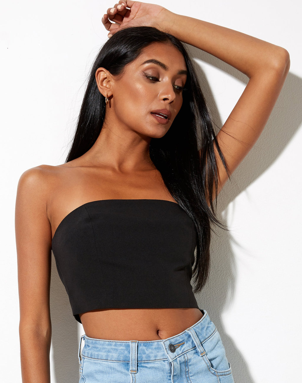Top bandeau Shoki, noir