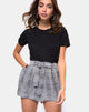 Image de Melange Short taille haute en gris Charles Check