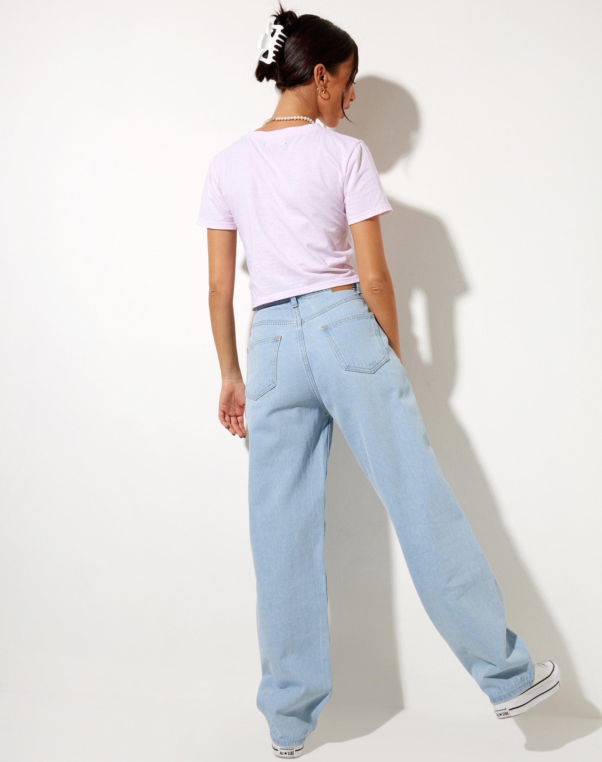 Image de Shrunk Tee en Baby Pink Paradise Dolphin