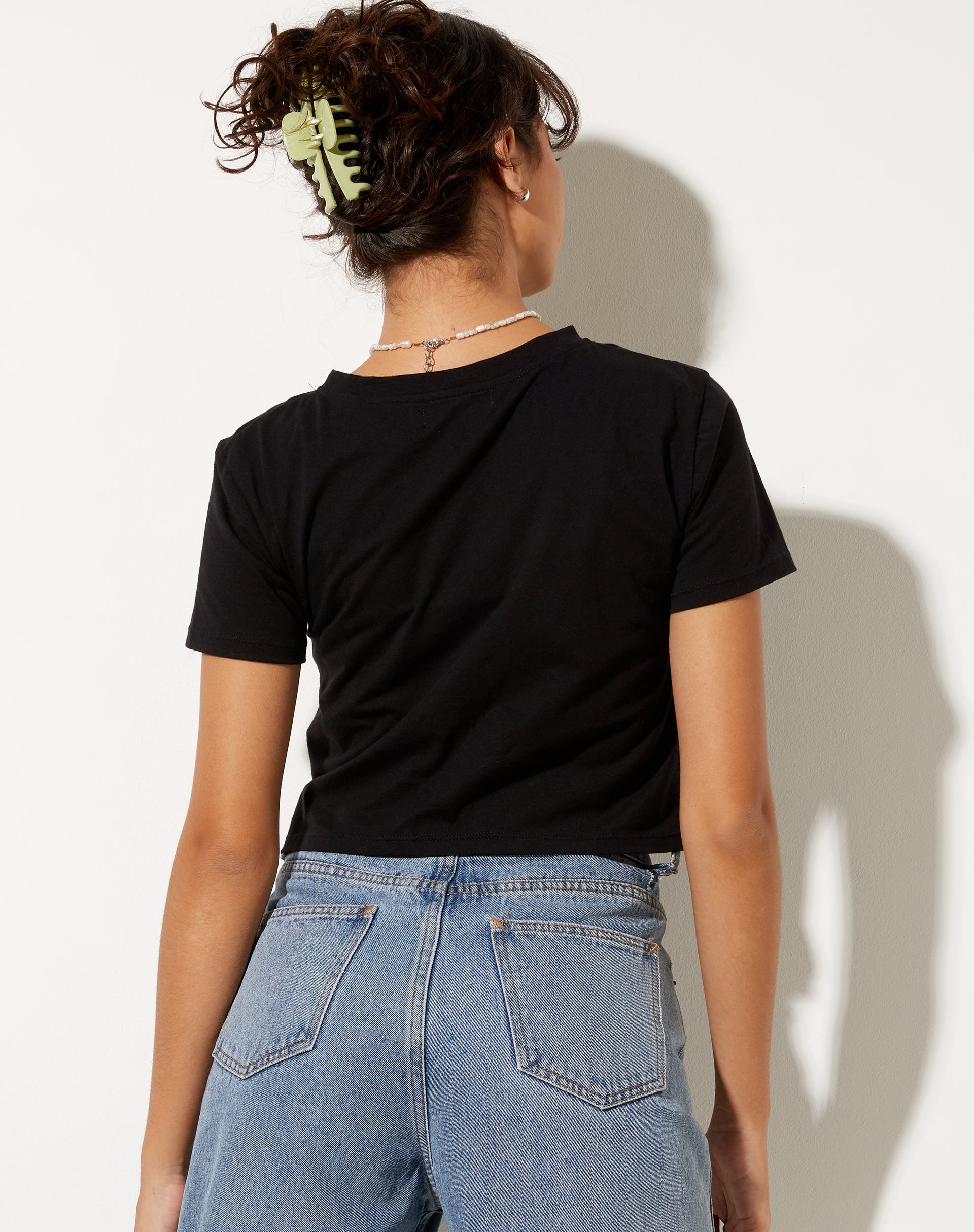 Image de Shrunk Tee en noir I Need Space