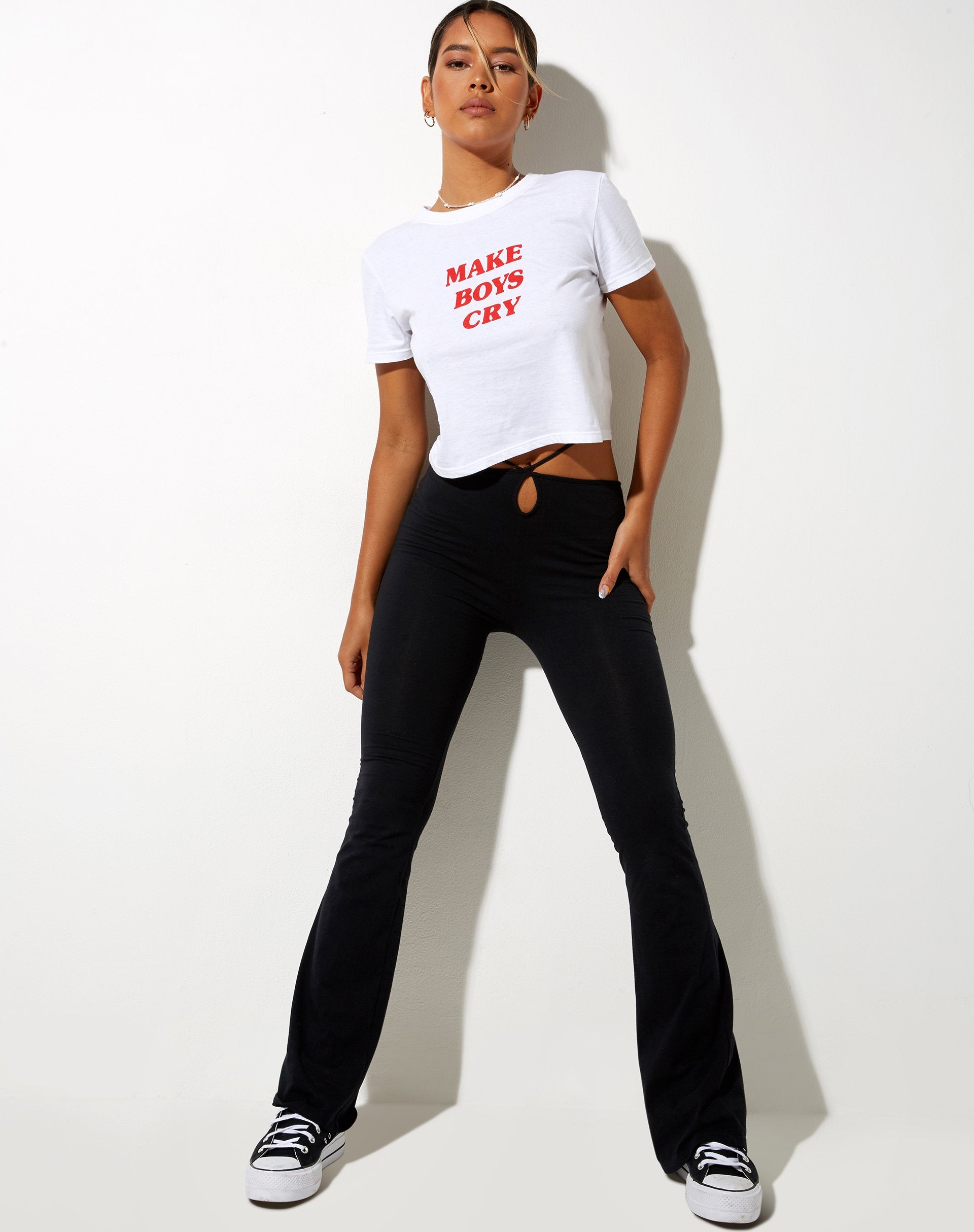 Image de Shrunk Tee in White Make Boys Cry
