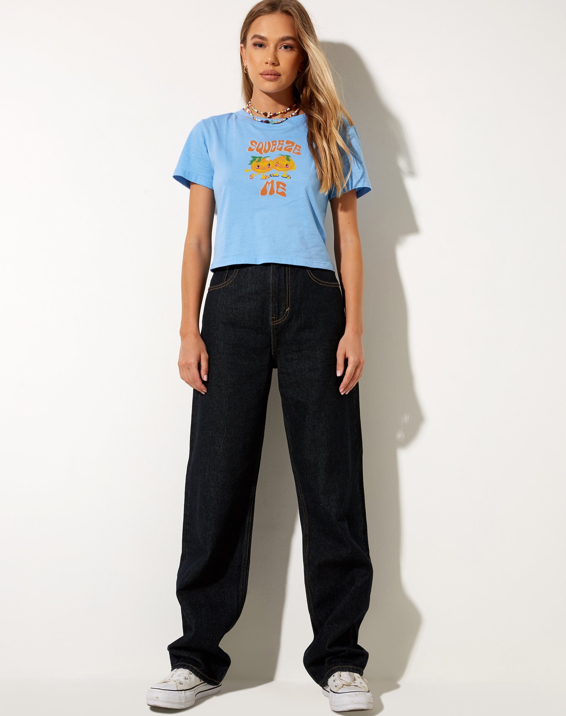 Image de Shrunk Tee in Ocean Blue Squeeze Me