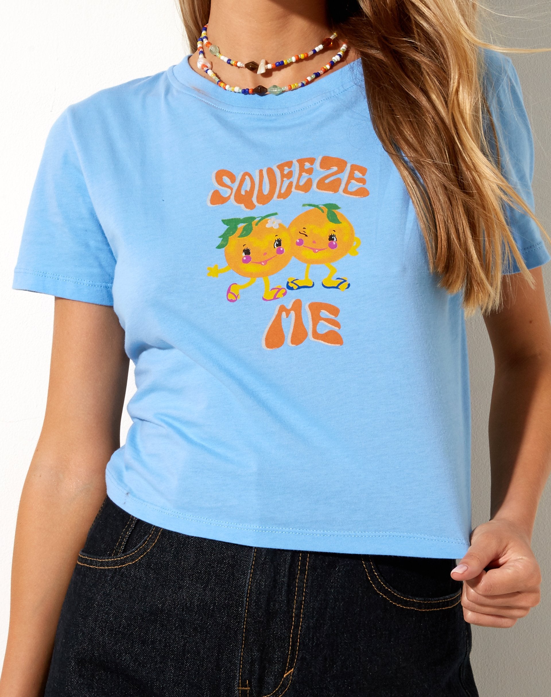 Image de Shrunk Tee in Ocean Blue Squeeze Me