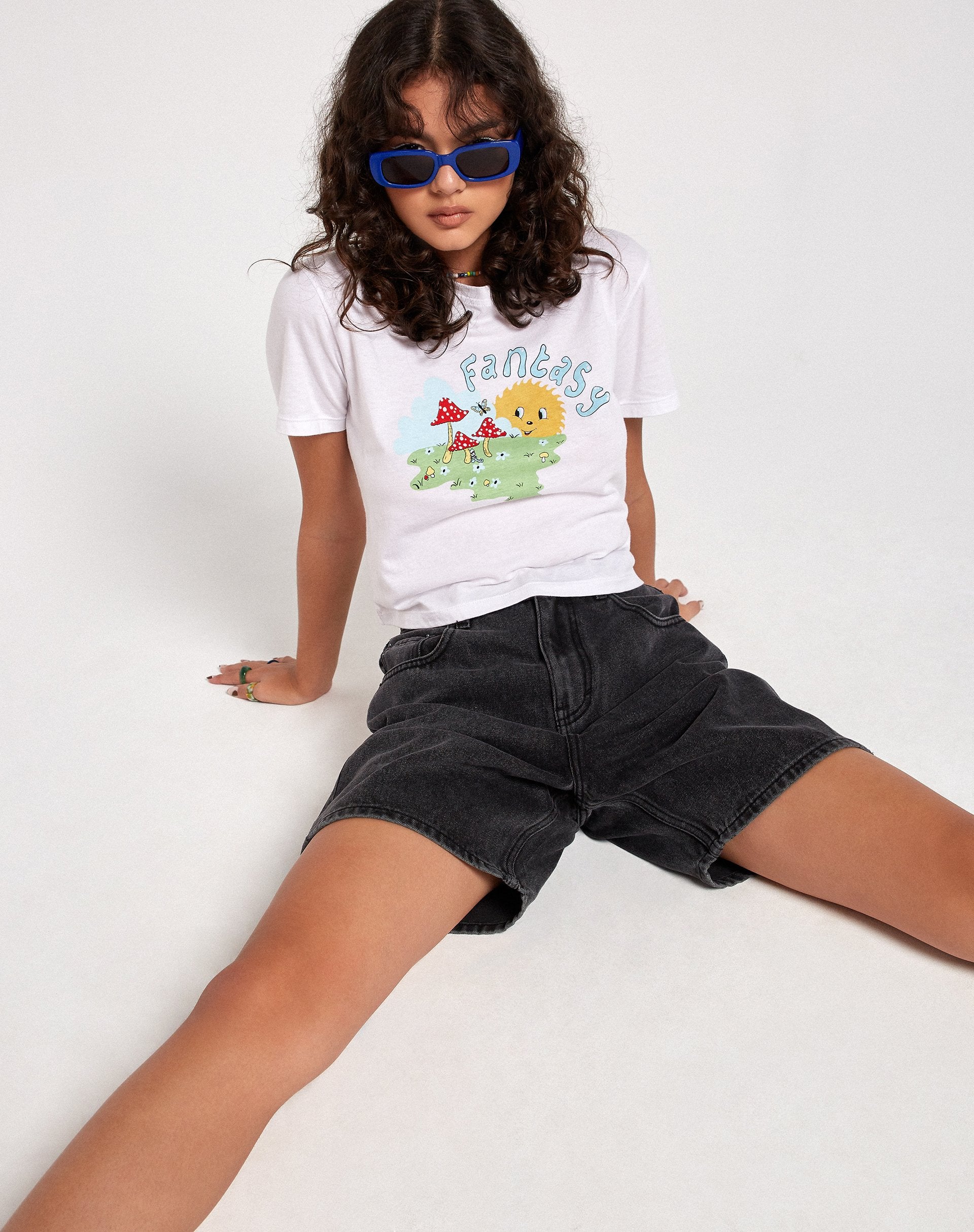 Image de Shrunk Tee in White Fantasy