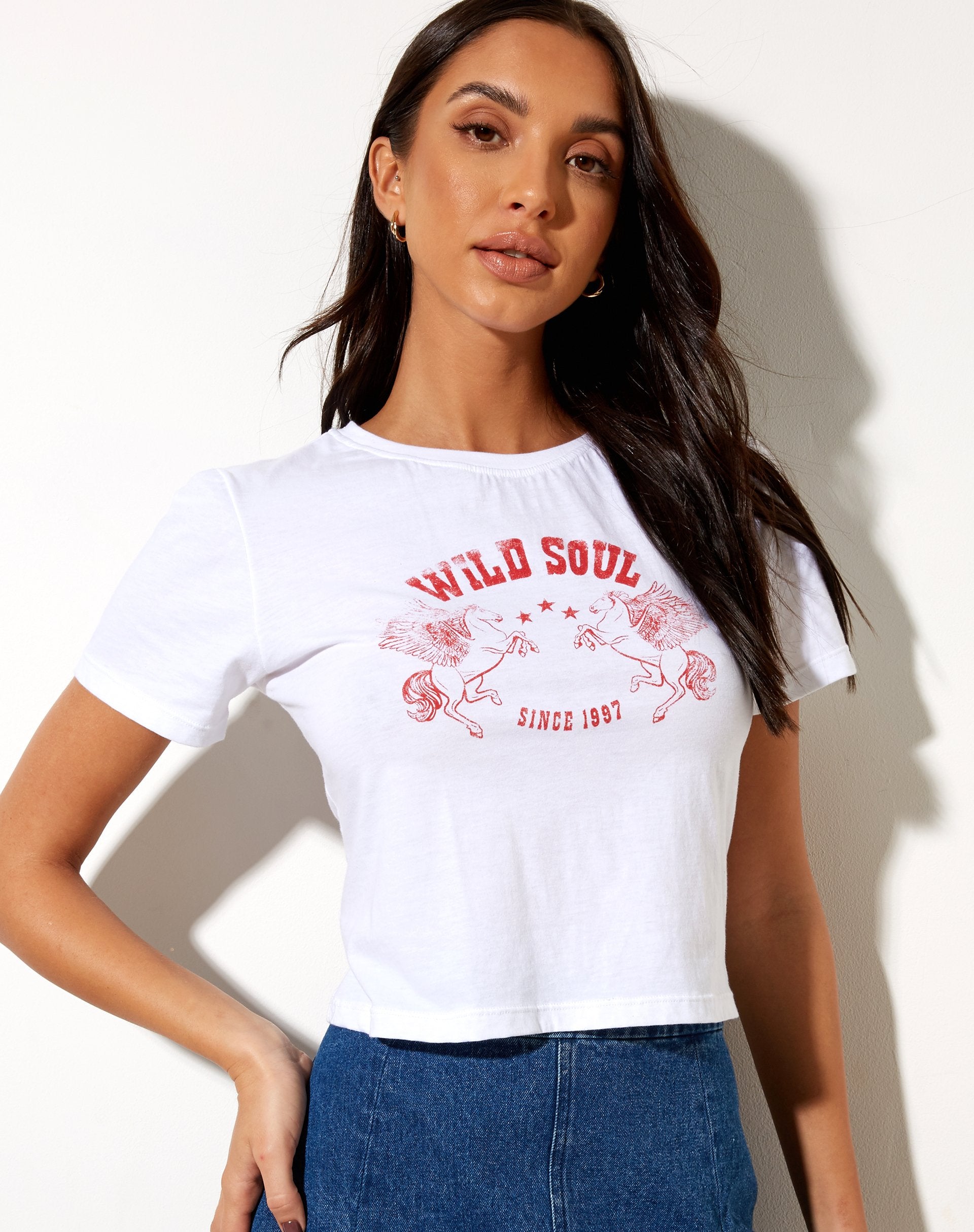 Image du tee-shirt Shrunk en blanc Wild Soul