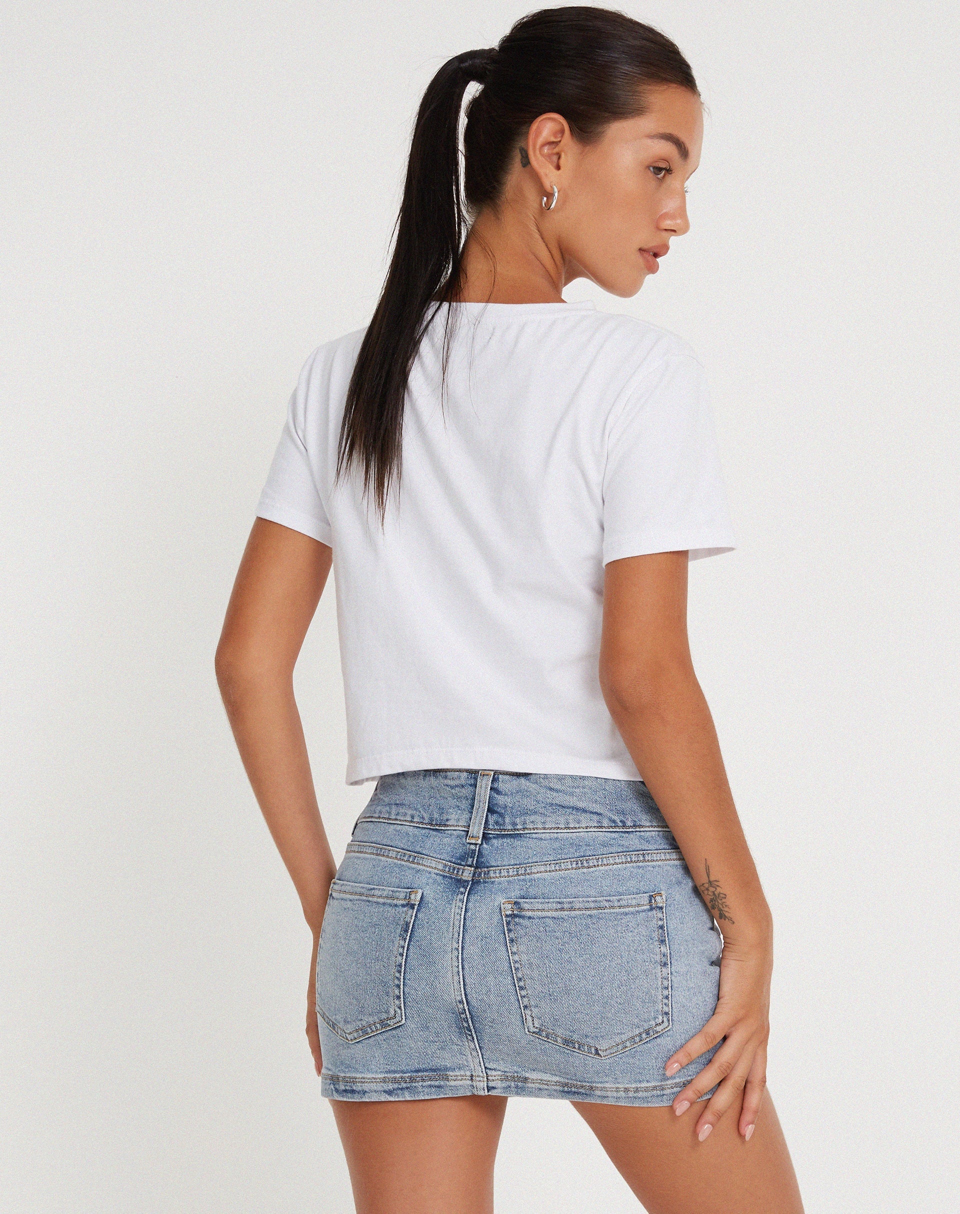 image de Shrunk Tee en blanc You Give Me The Ick