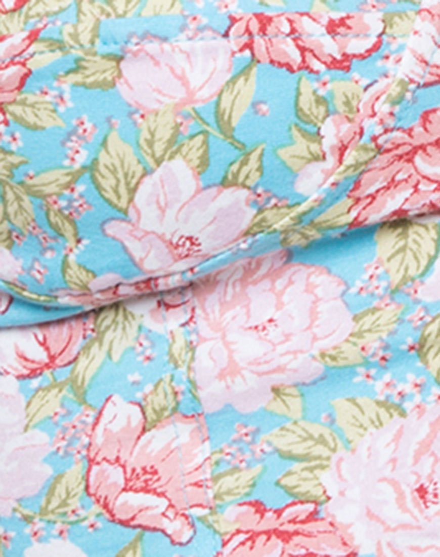 Image de Shisui Tube Top in Bloom Floral Blue Base