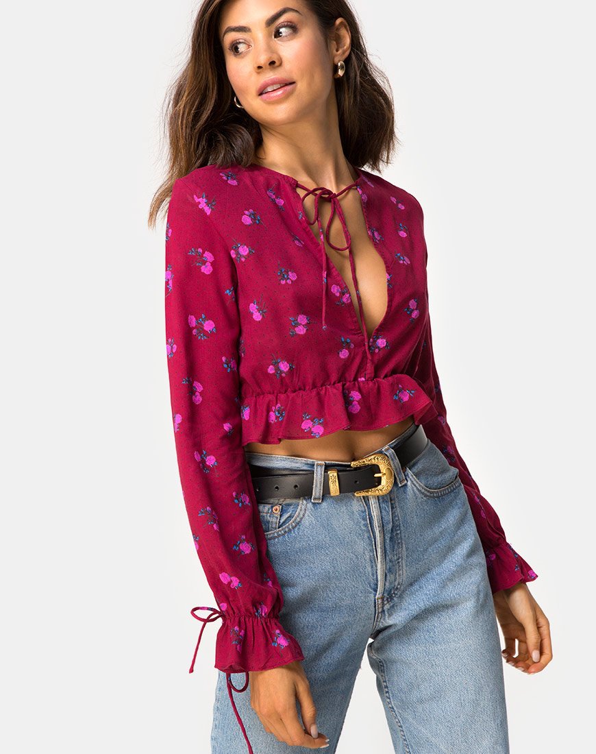 Top Sibel en Magenta Rose Pink