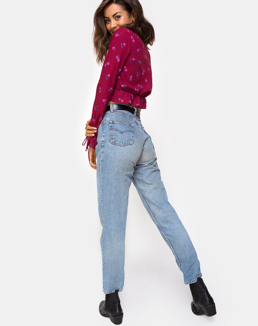 Image de Sibel Top in Magenta Rose Pink