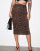 Image de Seody Midi Skirt in Dark Boa Brown