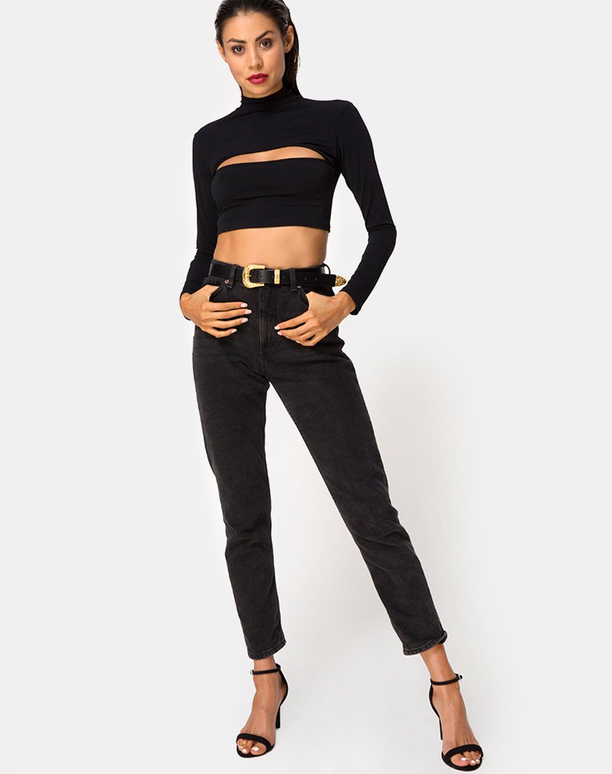 Image de Sinex Crop Top in Black
