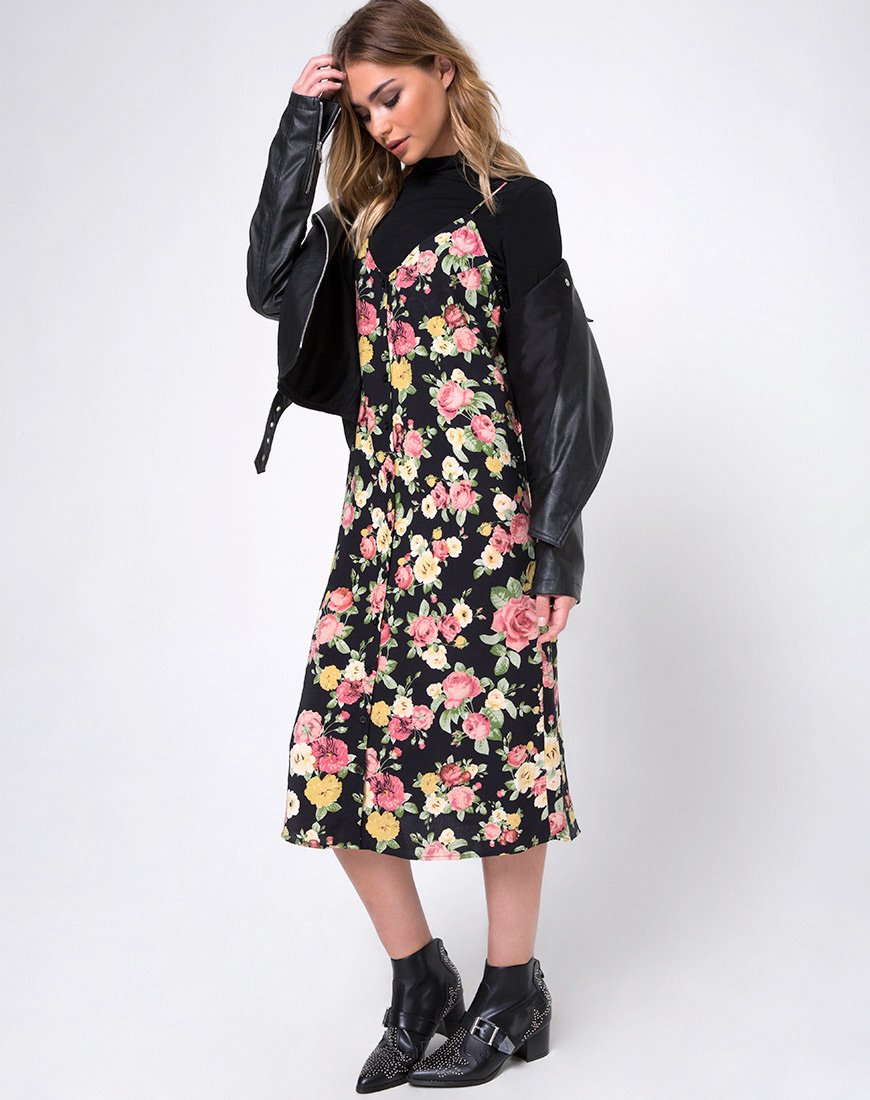 Image de Sini Slip Dress in Vintage Bloom