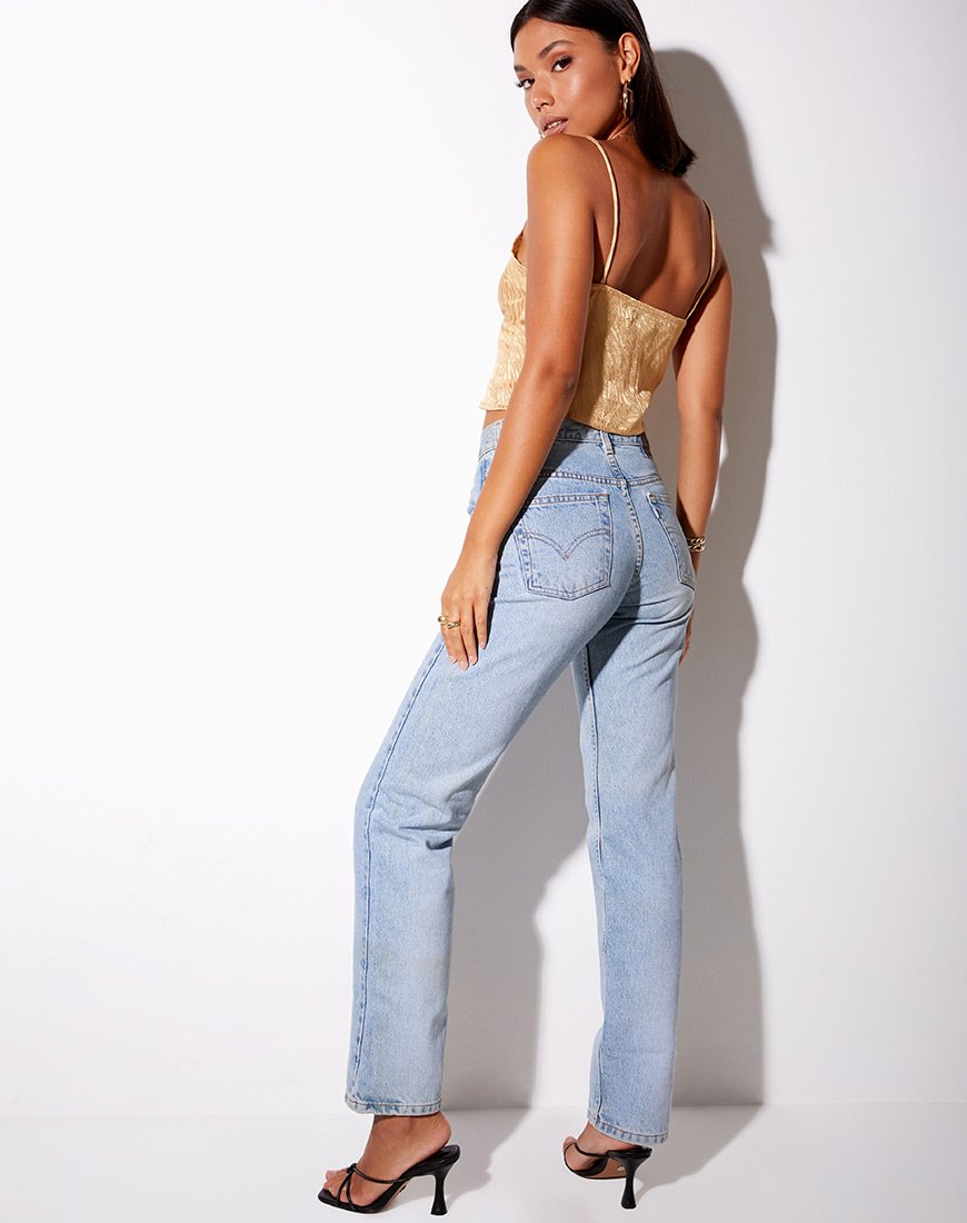 Image de Sipa Crop Top in Satin Zebra Caramel