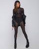 Image de Sita Unitard in Net Crystal Black