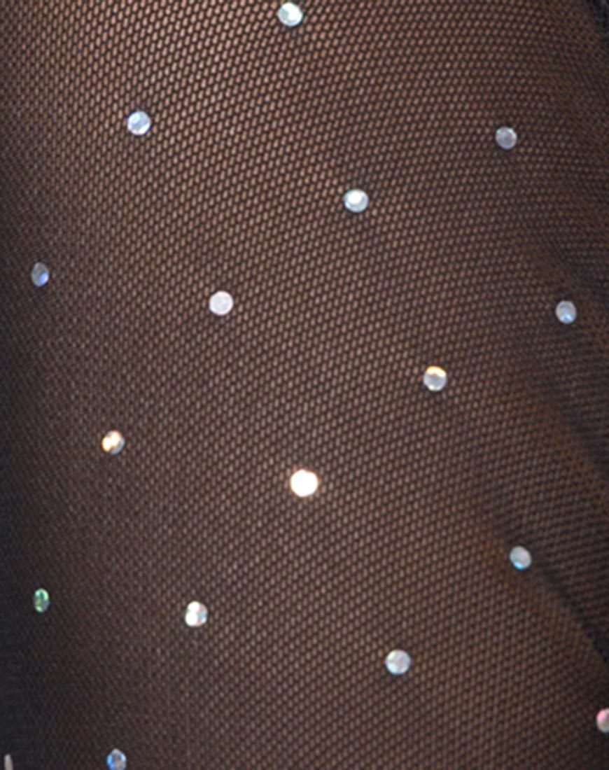 Image de Sita Unitard in Net Crystal Black