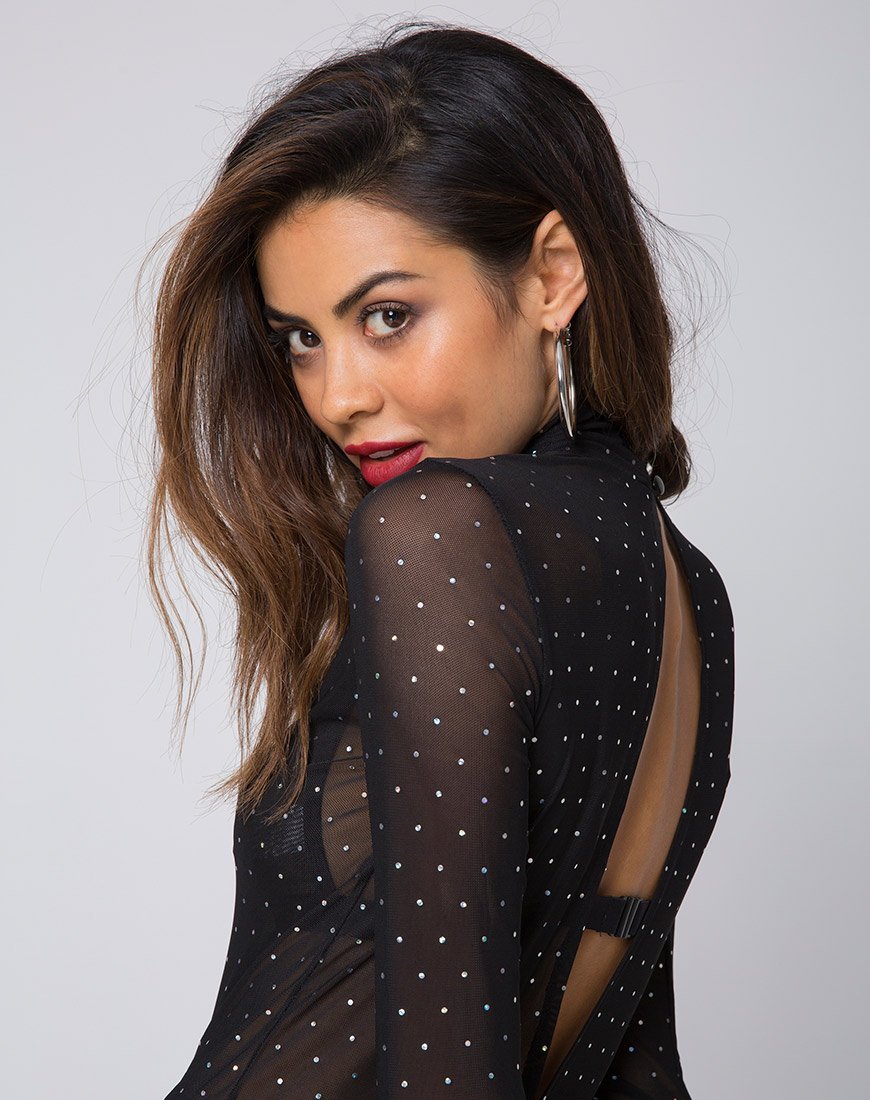 Image de Sita Unitard in Net Crystal Black