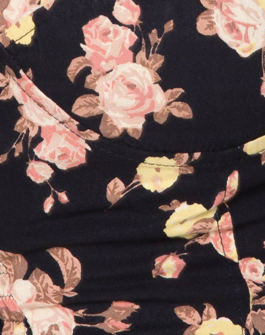 Image de Siven Crop Top in Antique Rose Black