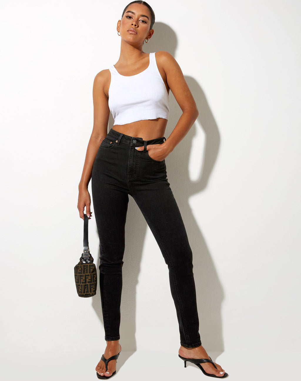 Jean slim en noir