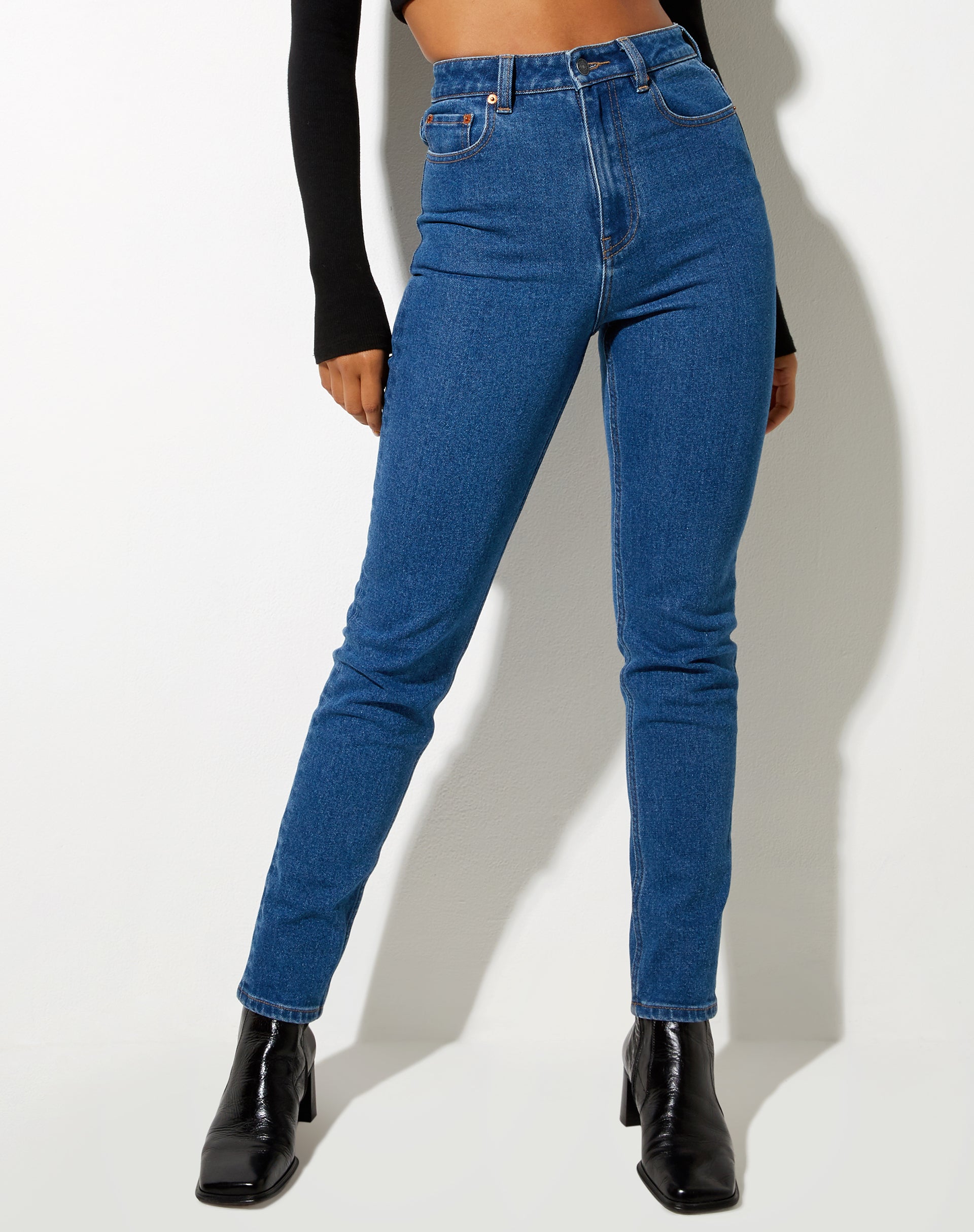 Image de Jeans Slim en bleu indigo