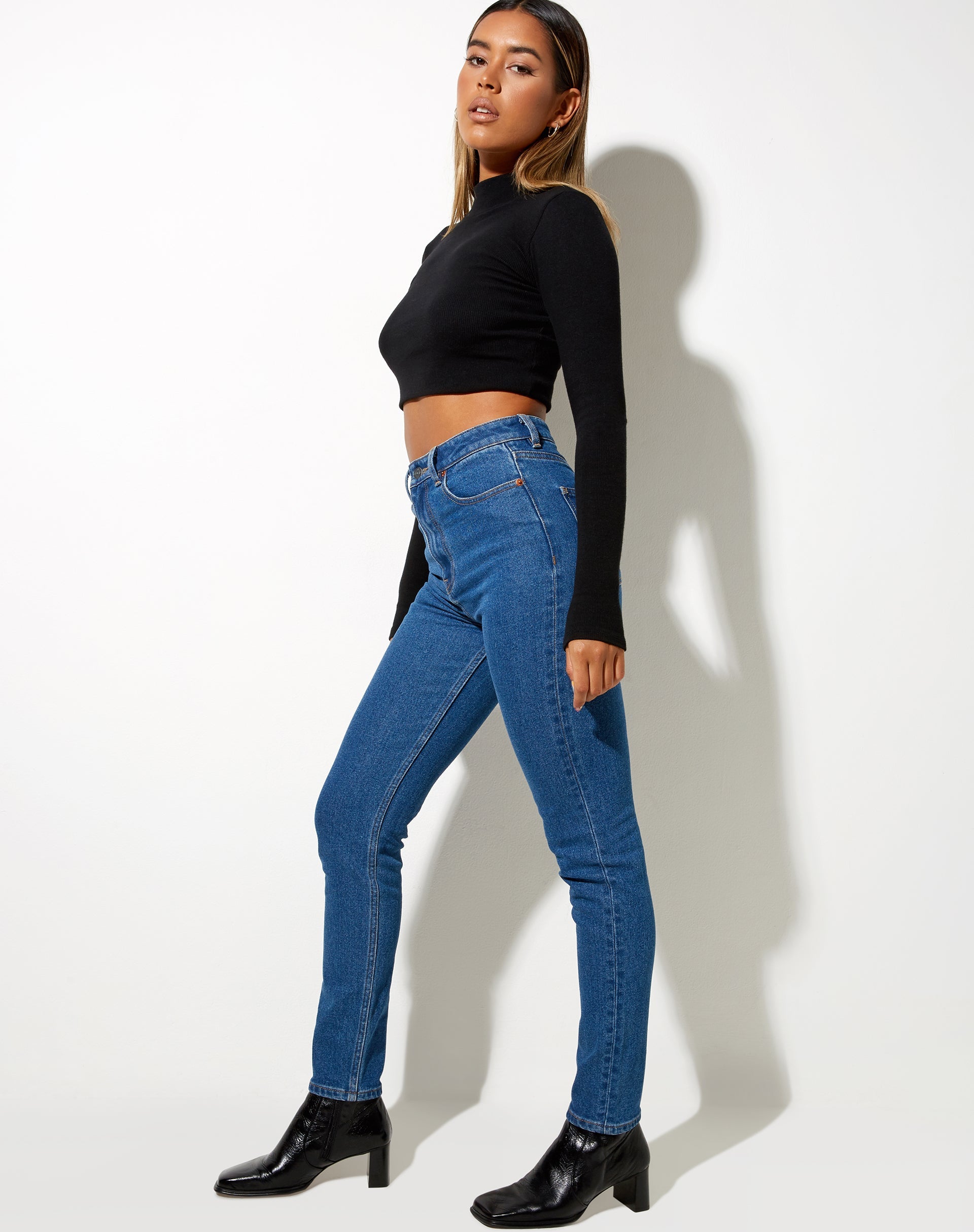 Image de Jeans Slim en bleu indigo