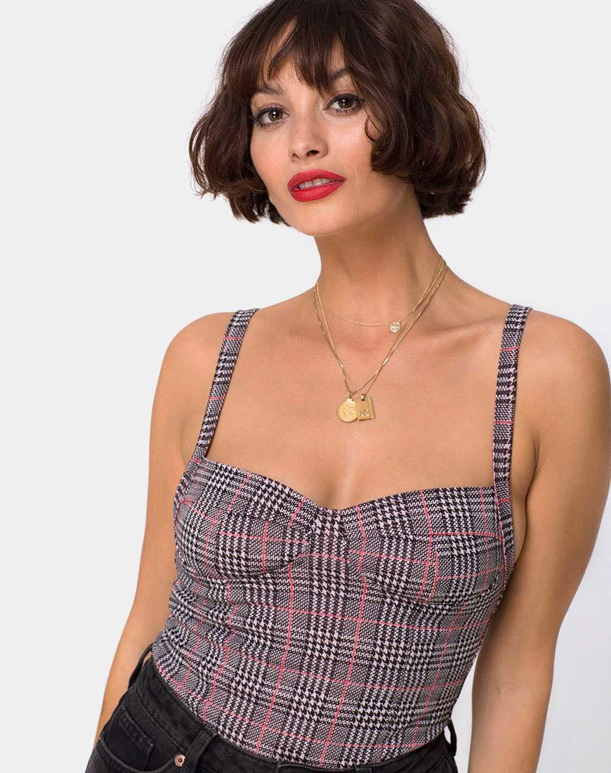 Image de Soares Bodice in Charles Check Blush