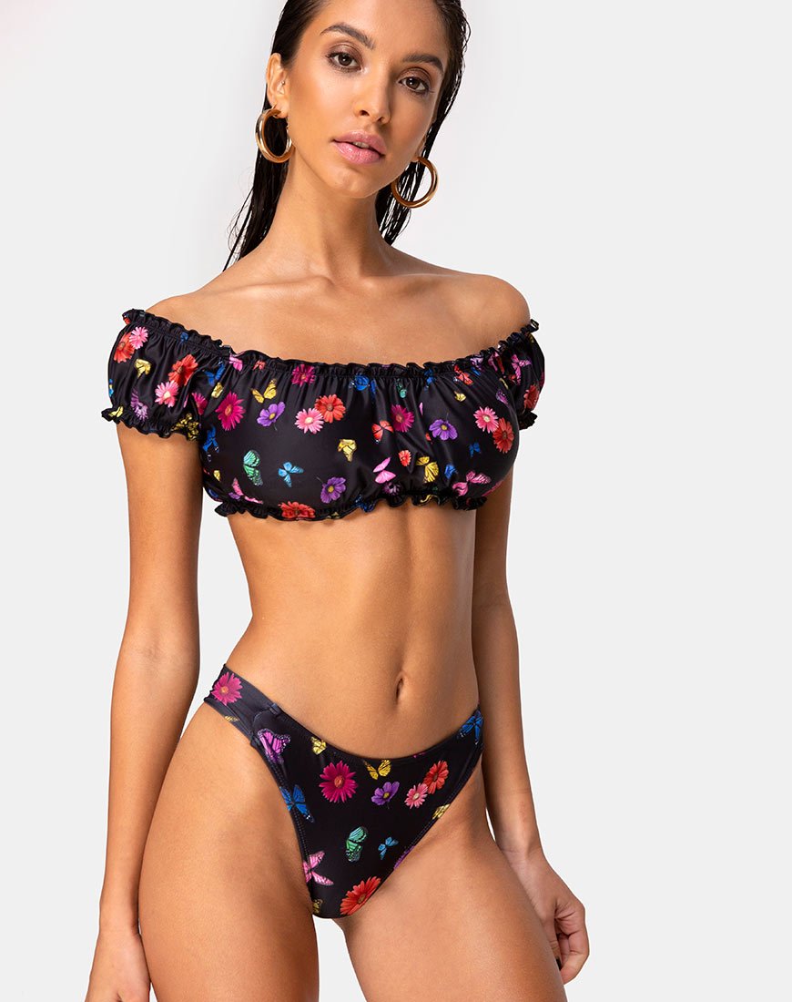 Image de Sofia Bikini Top in Butterfly Floral