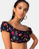 Image de Sofia Bikini Top in Butterfly Floral