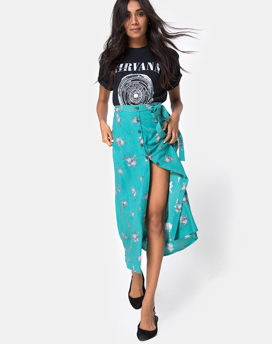 Jupe midi Prema, Soi Rose Green