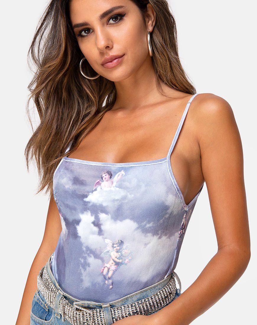 Sol Bodice en Angel Velvet Grey
