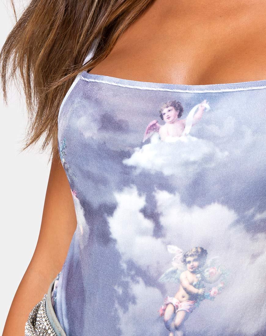 Image de Sol Bodice en Angel Velvet Grey