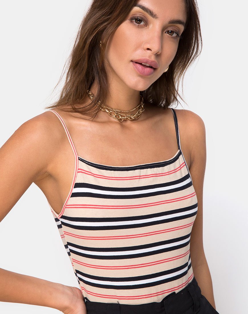 Image de Sol Bodice in Classic Stripe Horizontal
