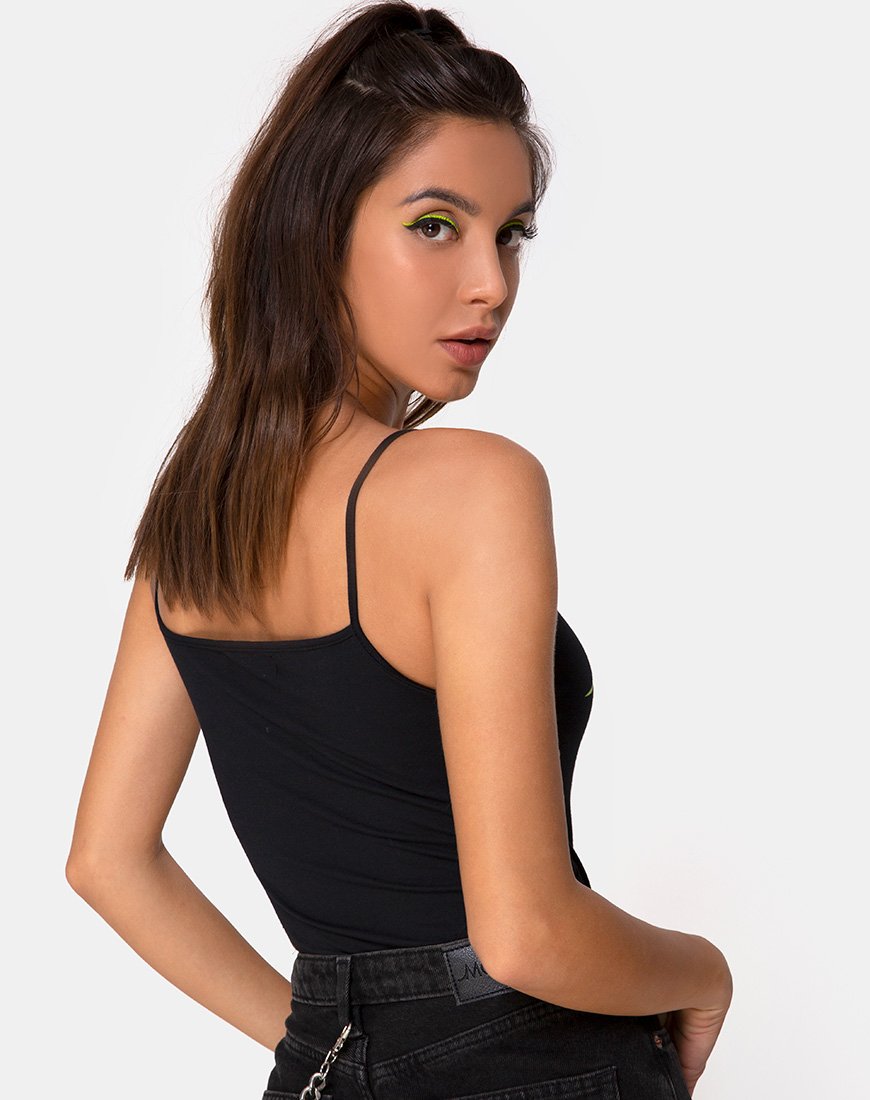 Image de Solemo Bodice in Black with Green Tribal