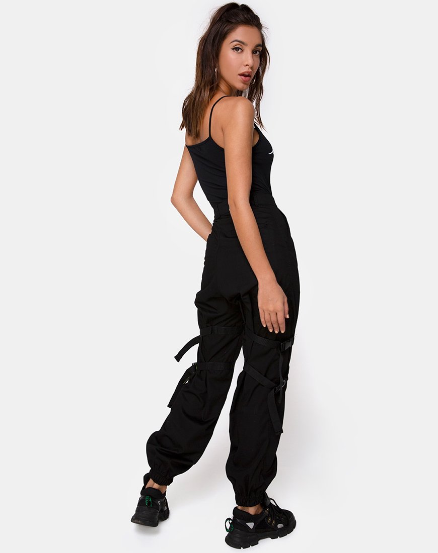 Image de Solemo Bodice in Black with White Tribal
